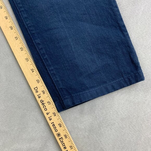 J Crew Mens Pants 36 Dark Blue Jeans 484 Slim Tapered Rigid Made In USA 36x28 - Picture 7 of 13